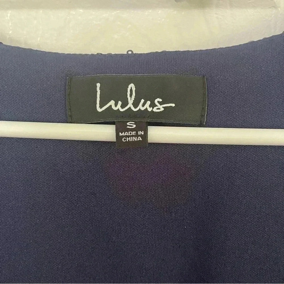Lulu’s Sequin Shift Dress Navy Blue Size Small. Beautiful and comfortable. - Picture 8 of 11